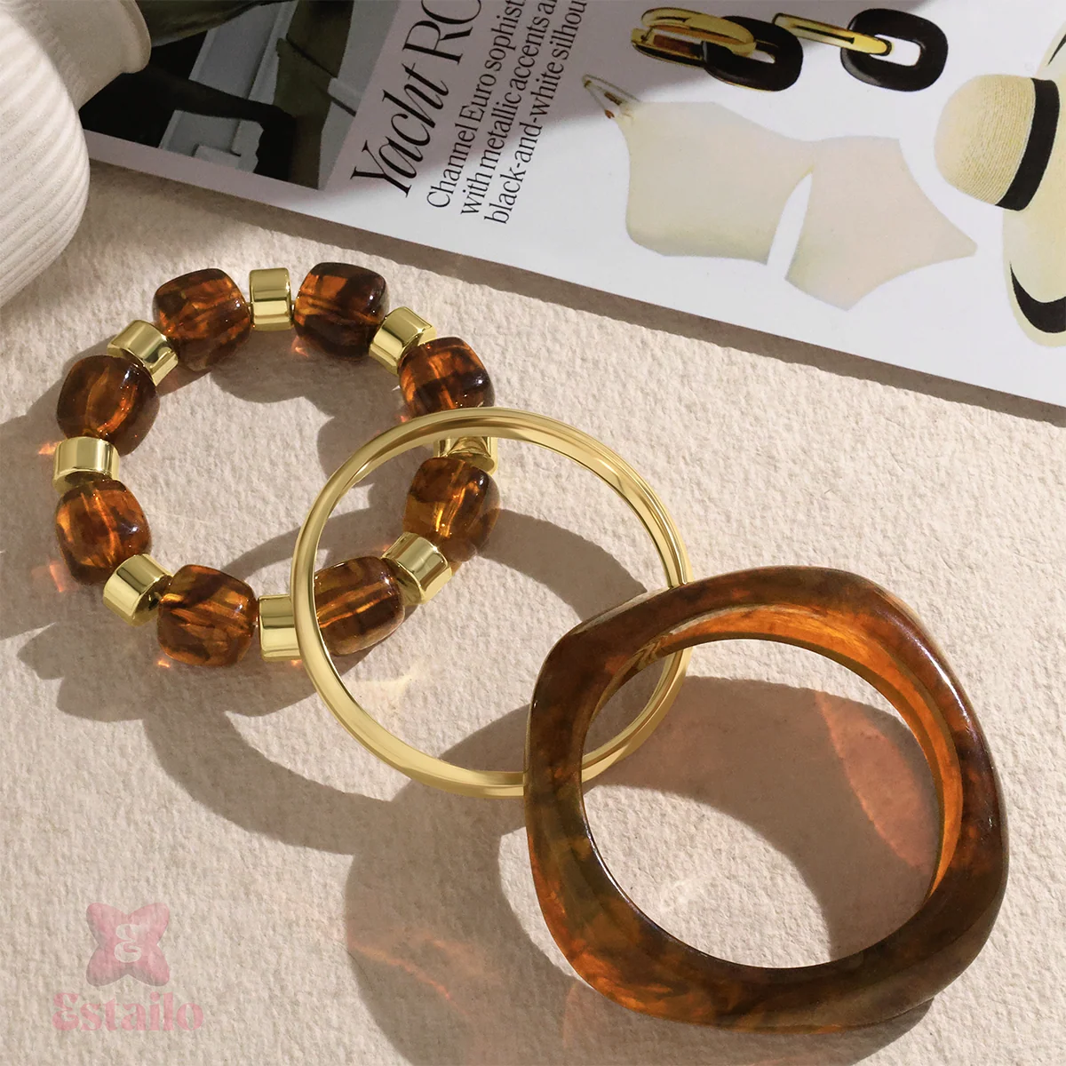 Chunky Stack Bangle Bracelet - midzumi