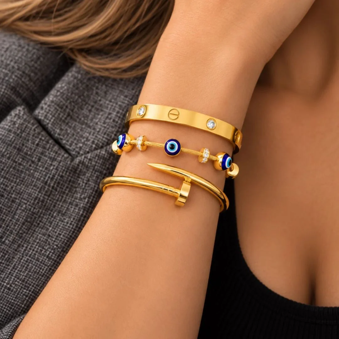 Anti Tarnish Combo of 3 Bracelet (Adjustable) - midzumi