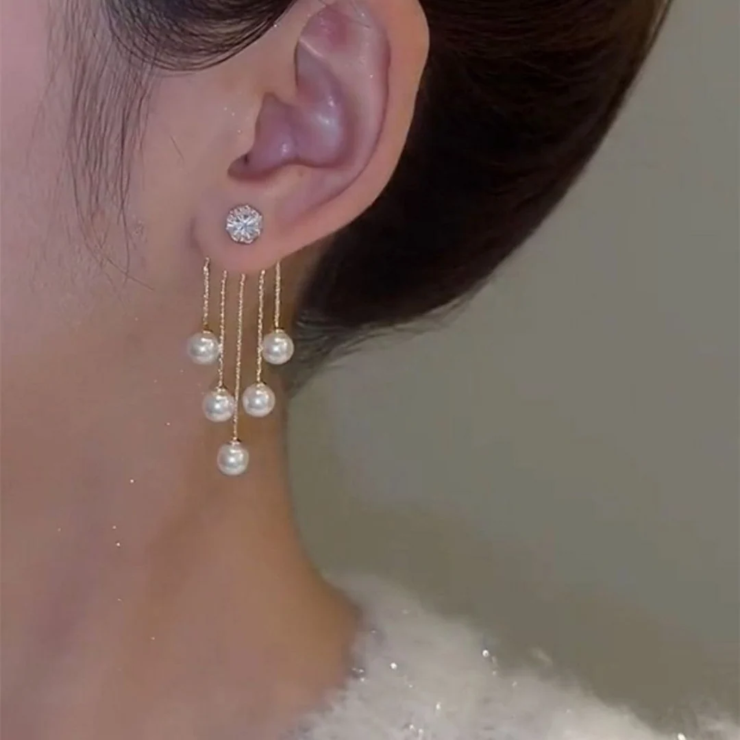 Regalia Pearl Drops Earrings - midzumi