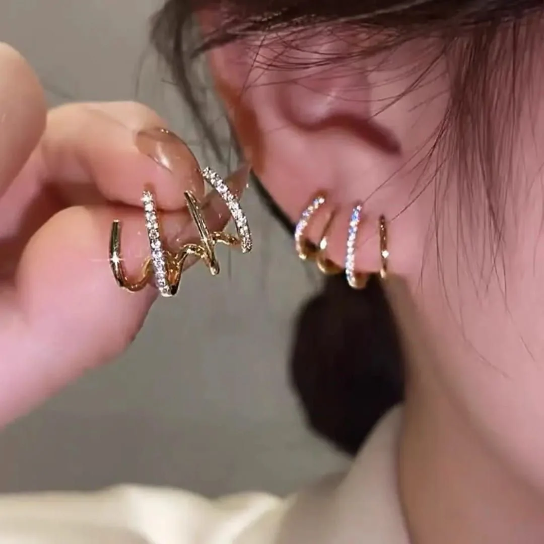 Bling Blogger Stud Earring - midzumi