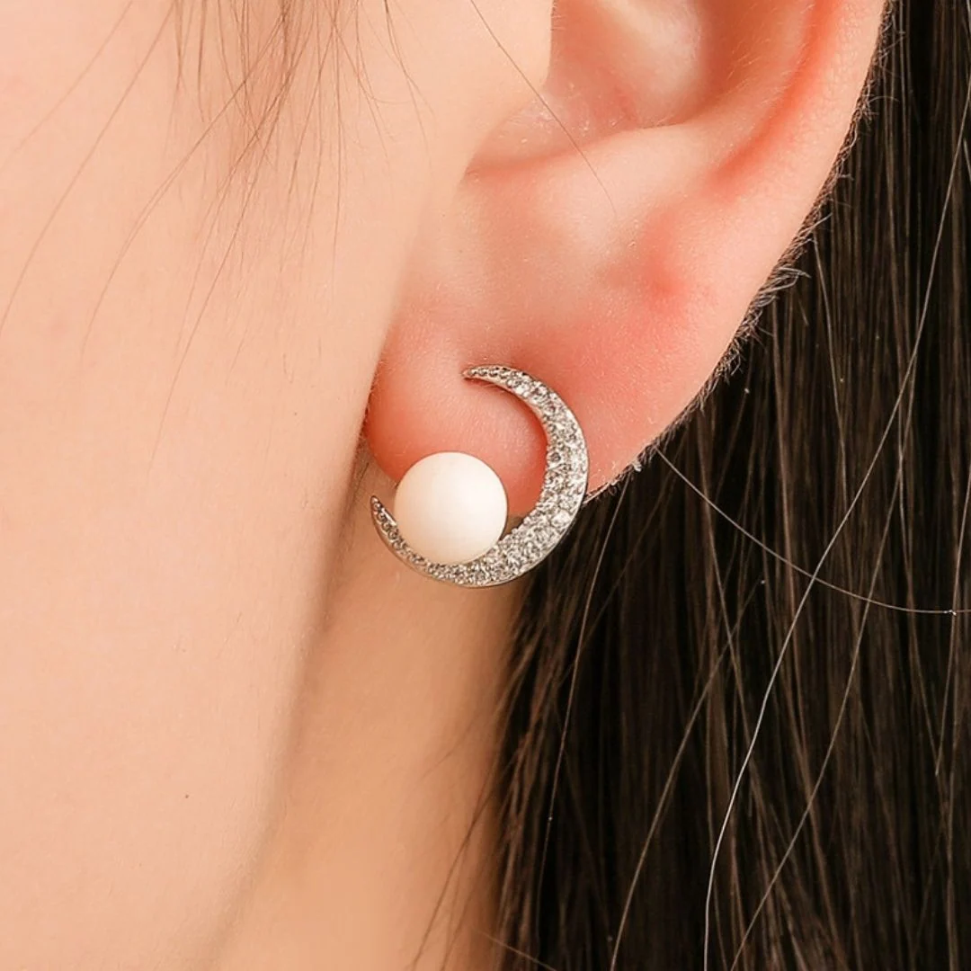 Night Sky Pearls Earrings - midzumi